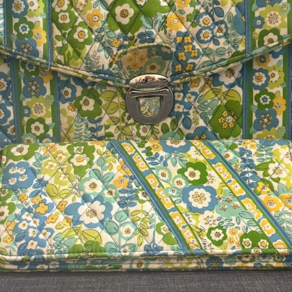 VERA BRADLEY BRIEFCASE TOTE WALLET COMBO - Picture 2 of 16